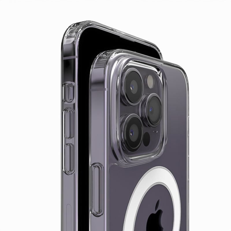 Coque de protection Magsafe Transparente pour iPhone 14, 14 Pro, 14 Pro Max, 14 Plus