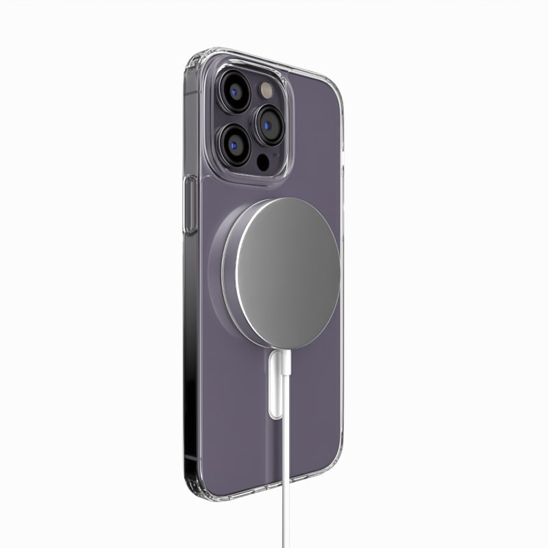 Coque Transparente compatible Magsafe pour Apple iPhone 15, 15 Pro, 15 Pro Max, 15 Plus