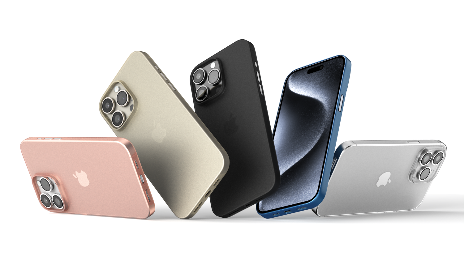 Coques Ultra fine pour iPhone 16, 16 Pro, 16 Pro Max, 16 Plus - Disponible dans plusieurs couleurs