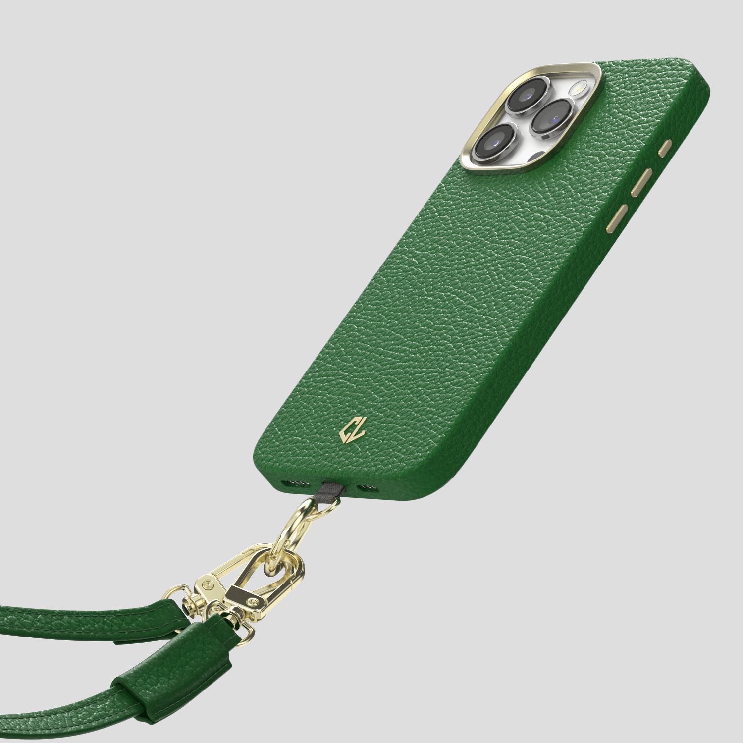Meilleure coque bandoulière luxe pour iPhone 15, 15 Pro, 15 Pro Max, 15 Pro Plus - Vert