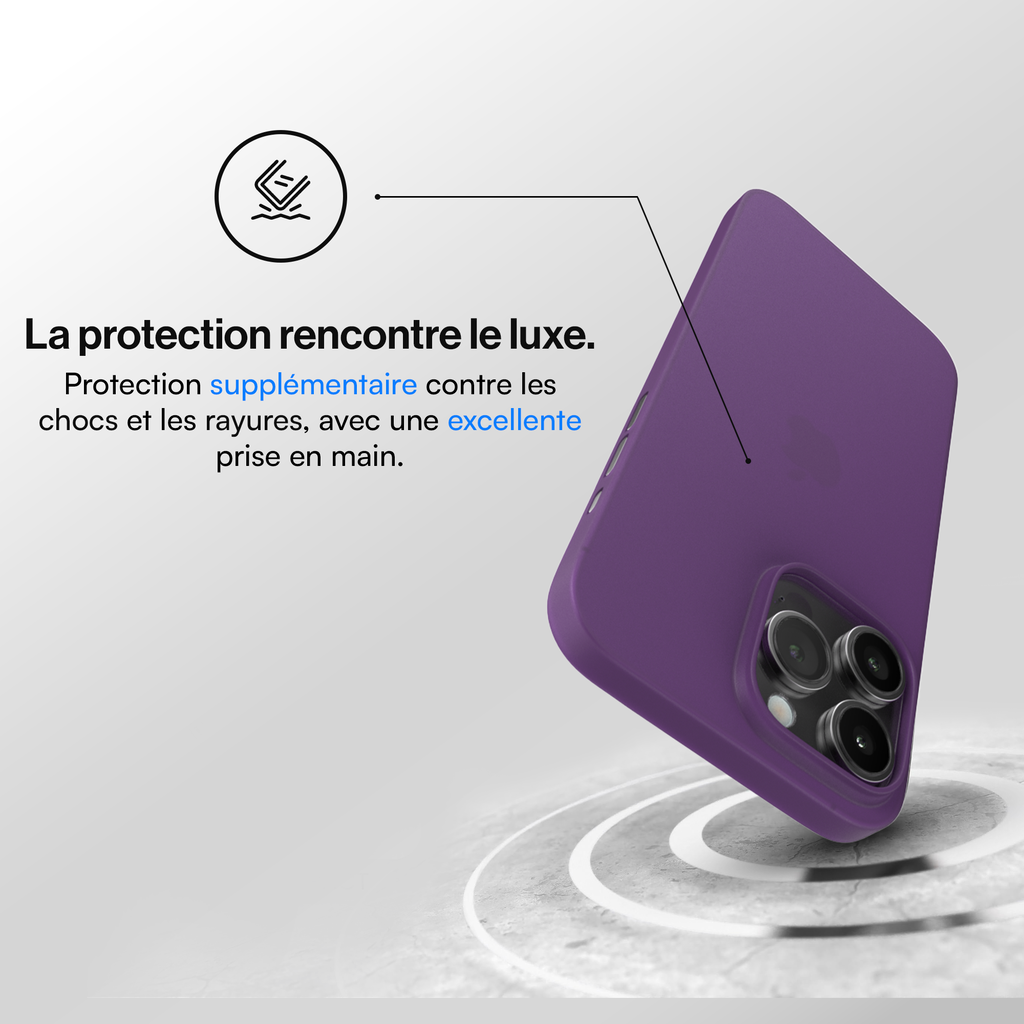 Coque de protection Ultra Fine iPhone 15, 15 Pro, 15 Pro Max, 15 Plus - Violet