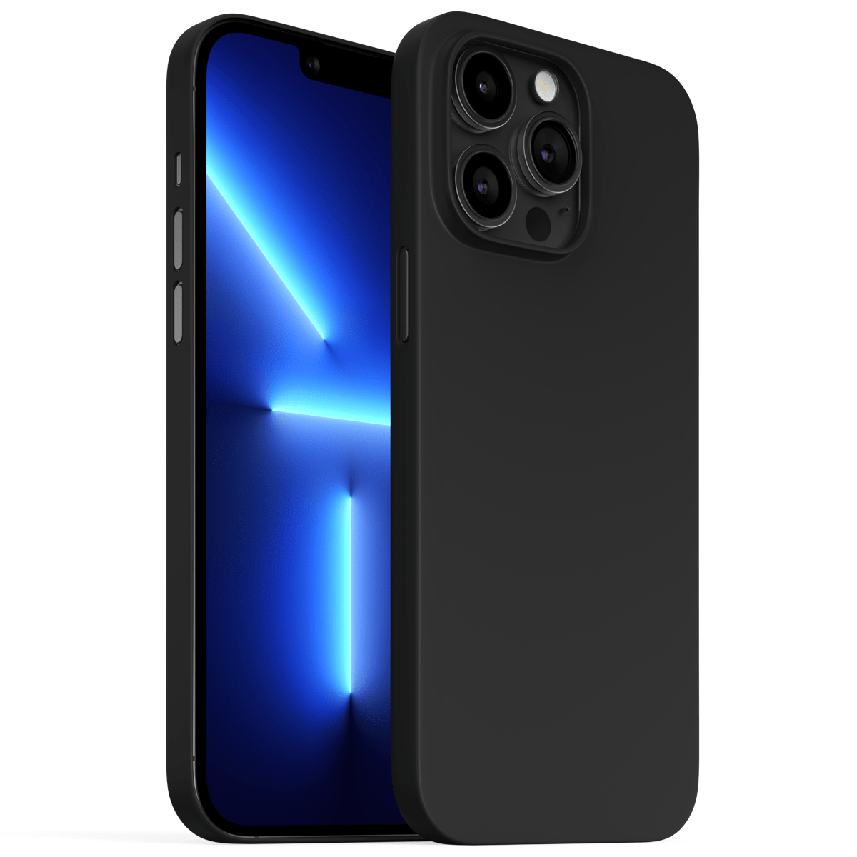 Meilleure Coque iPhone 13, 13 Pro, 13 Pro Max, 13 Mini - Coque Ultra Fine et Slim - Noir Intense