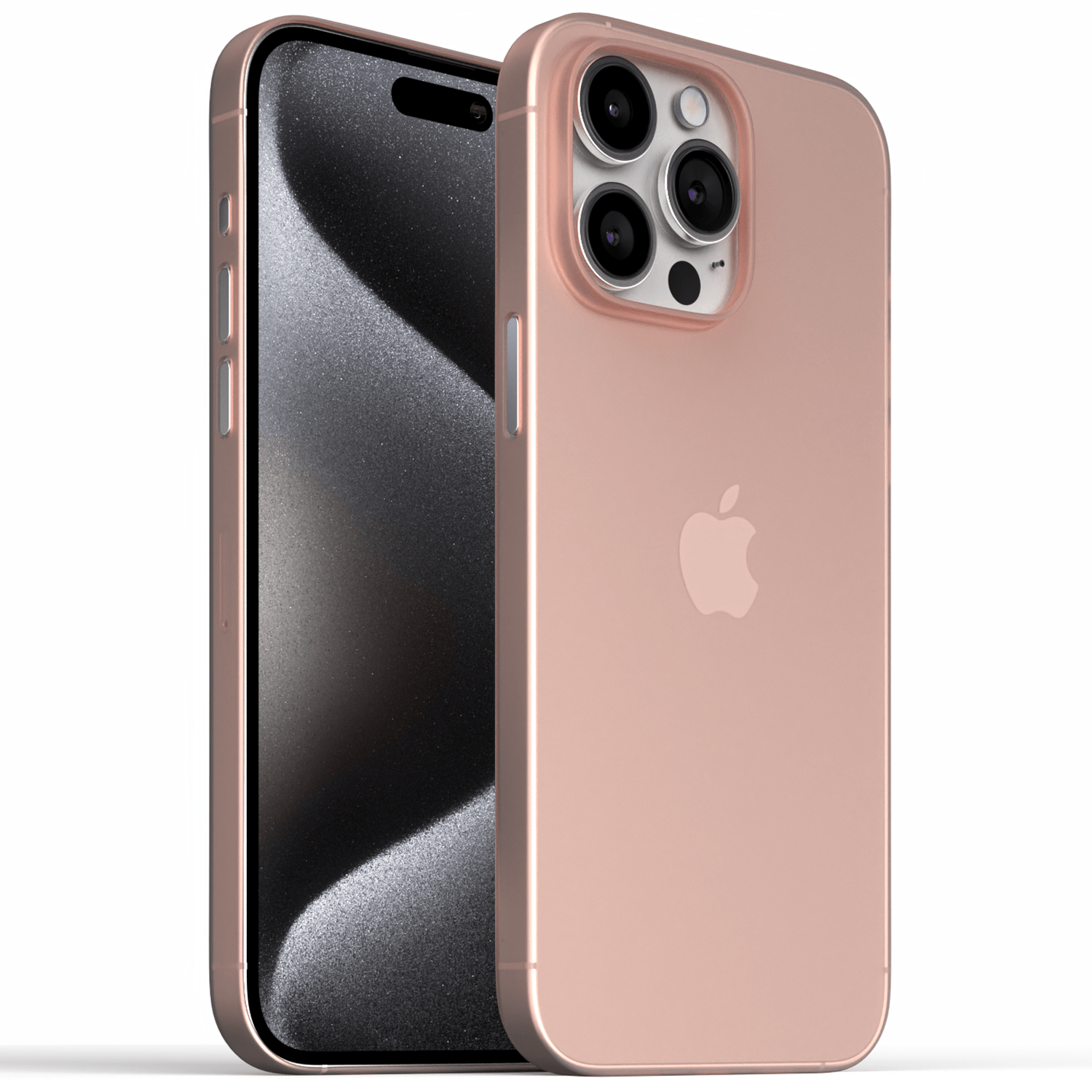 Meilleure Coque Ultra Fine iPhone 15, 15 Pro, 15 Pro Max, 15 Plus - Coque Slim - Rose