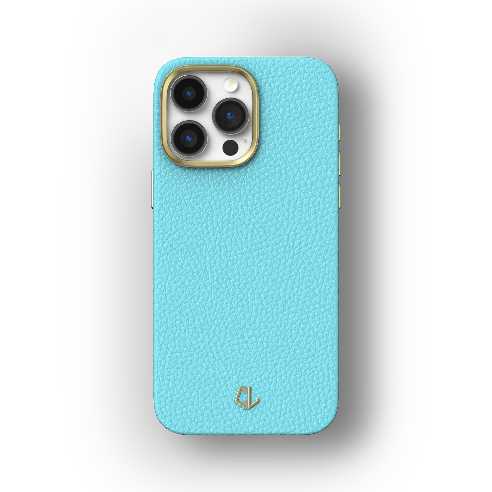 Coque luxe en cuir pour iPhone 13, 13 Mini, 13 Pro, 13 Pro Max - Bleu