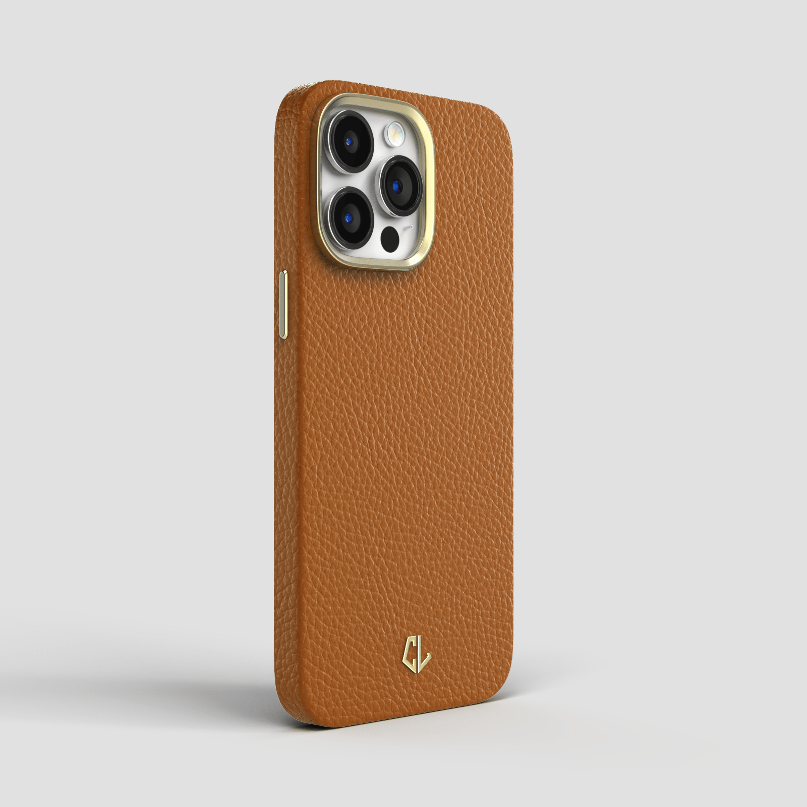 Coque luxe en cuir pour iPhone 13, 13 Mini, 13 Pro, 13 Pro Max - Marron