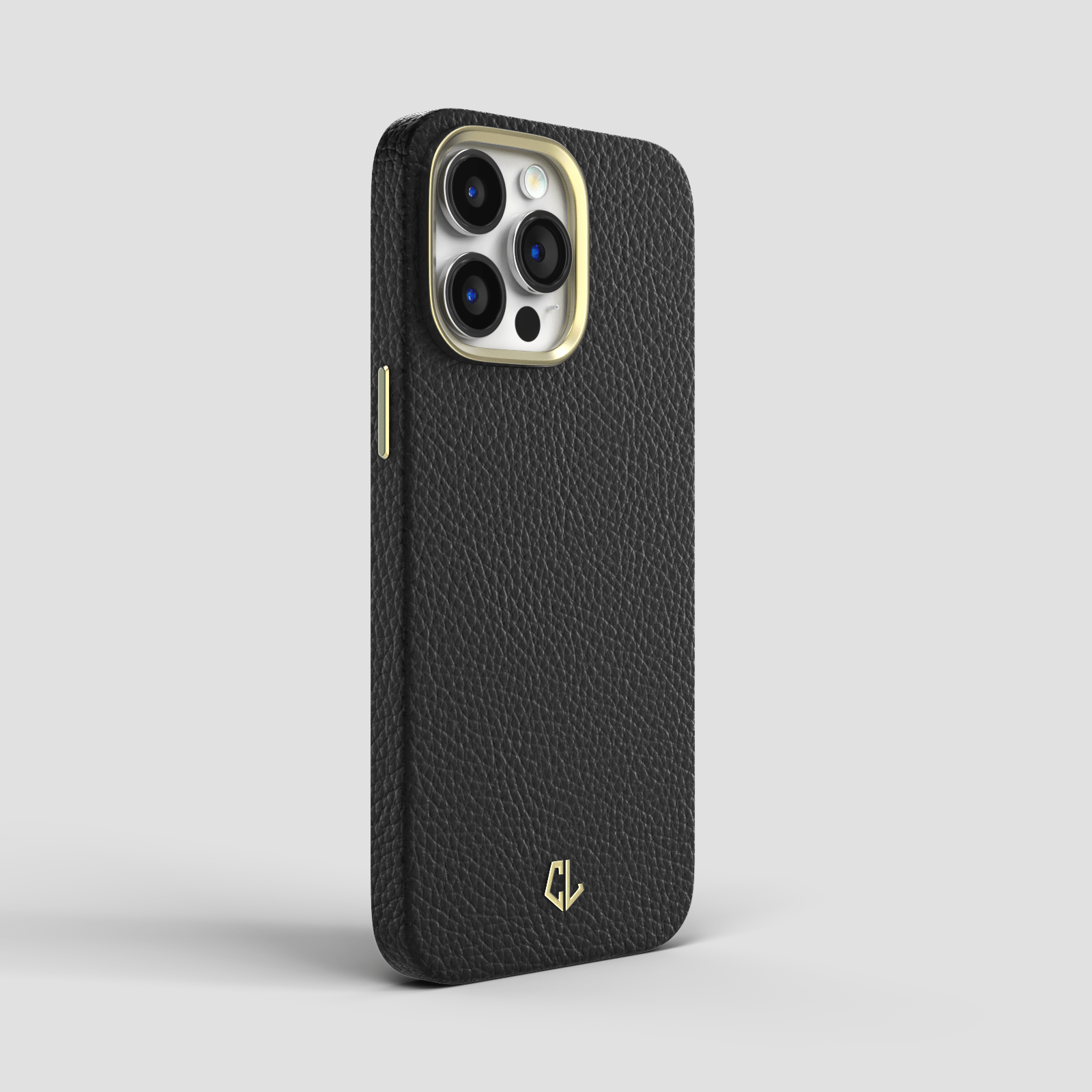 Coque luxe en cuir pour iPhone 13, 13 Mini, 13 Pro, 13 Pro Max - Noir