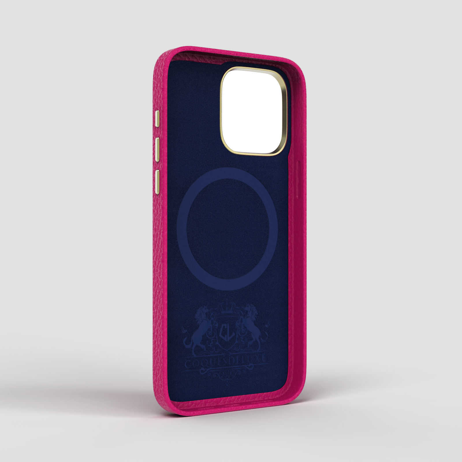 Coque luxe en cuir pour iPhone 13, 13 Mini, 13 Pro, 13 Pro Max - Rose