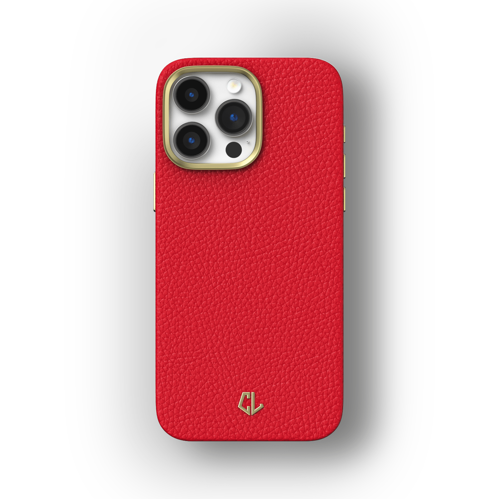 Coque luxe en cuir pour iPhone 13, 13 Mini, 13 Pro, 13 Pro Max - Rouge