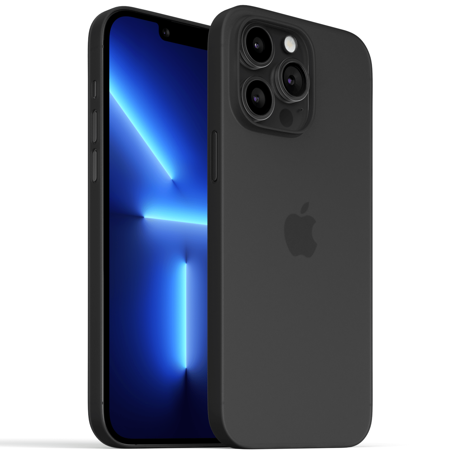 Meilleure Coque iPhone 13, 13 Pro, 13 Pro Max, 13 Mini - Coque Ultra Fine et Slim - Noir Givré