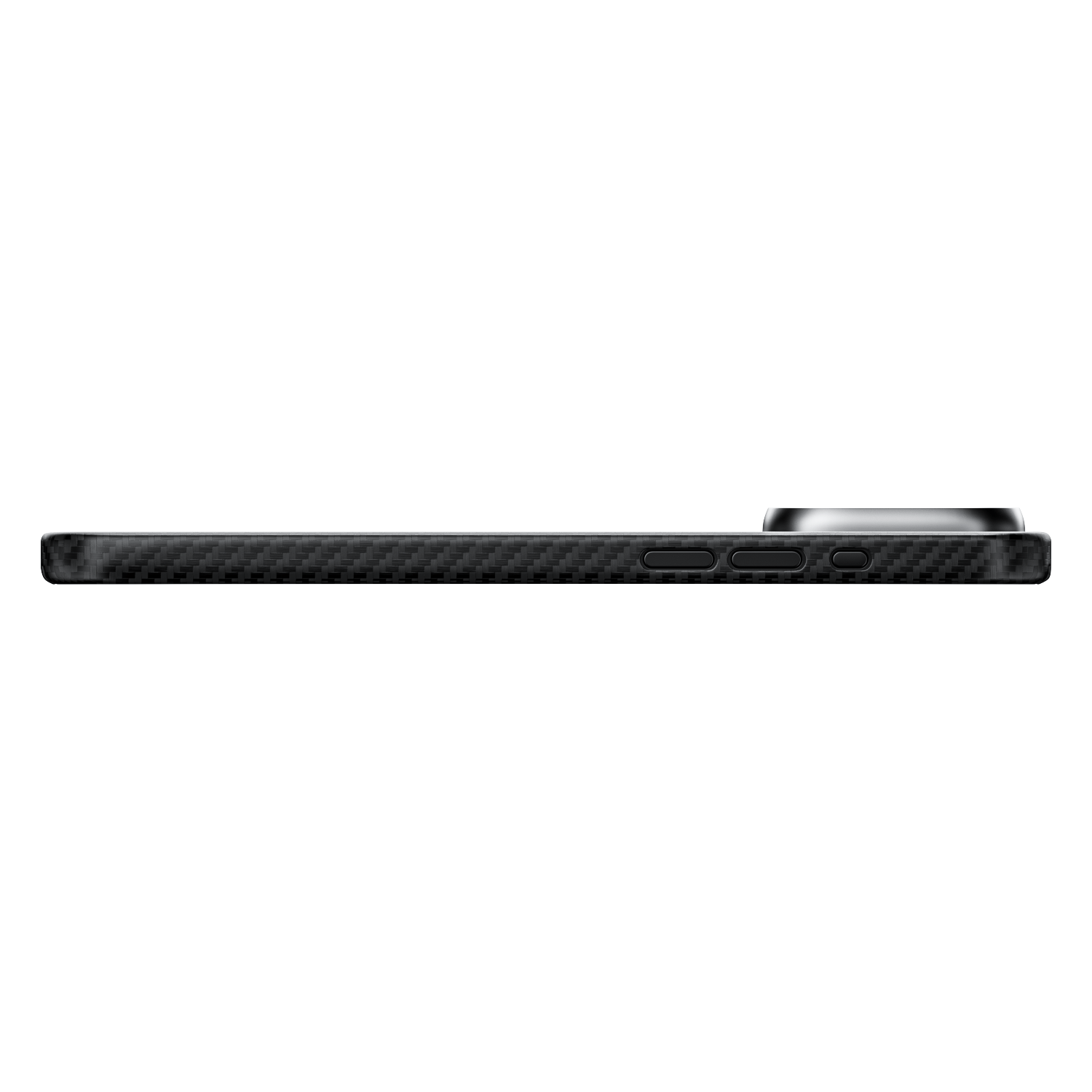 iPhone 15 avec coque en fibre de carbone